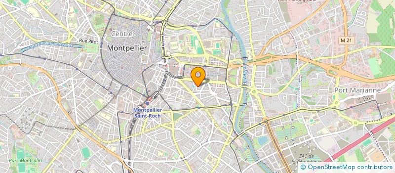 localisation de l'entreprise SCI PROMETHEE D ANTIGONE à MONTPELLIER