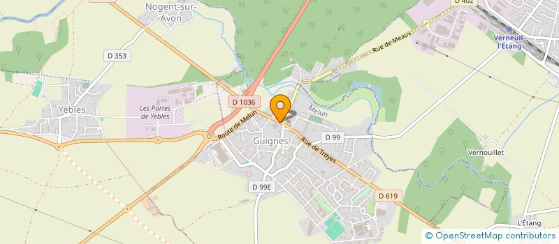 localisation de l'entreprise SCI PROMORENOV  GUIGNES