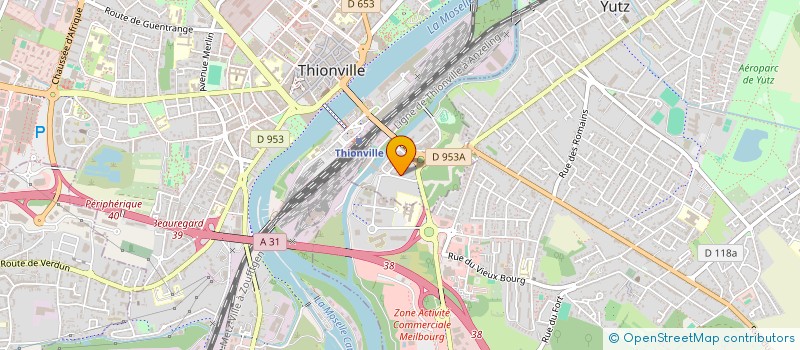 localisation de l'entreprise SCI PROMOTEL ESPACE CORMONTAIGNE à THIONVILLE