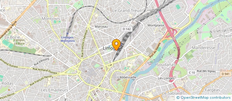 localisation de l'entreprise SCI PROMOTION CONSTRUCTION à LIMOGES