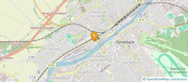 localisation de l'entreprise SCI PROMOTION IMMOBILIERE  MARGNY-LES-COMPIEGNE