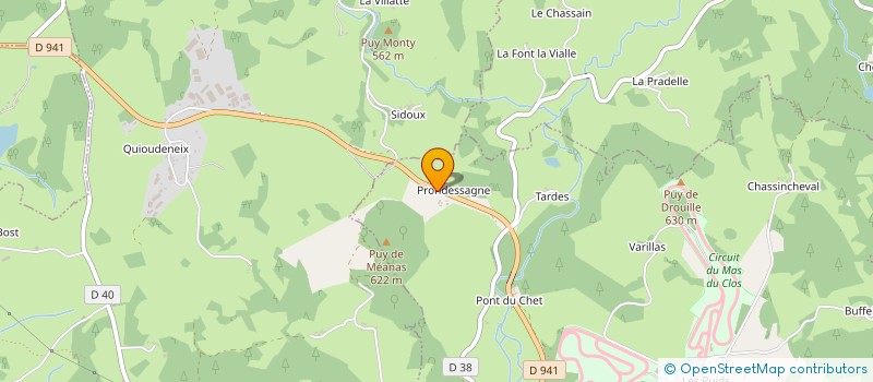 localisation de l'entreprise SCI PRONDESSAGNE  SAINT-AVIT-DE-TARDES
