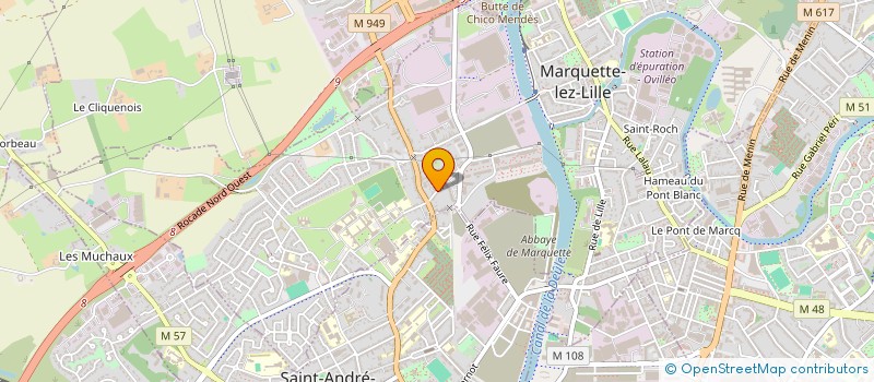 localisation de l'entreprise SCI PRONI  MARQUETTE-LEZ-LILLE