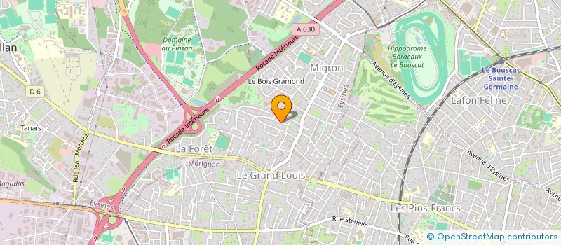 localisation de l'entreprise SCI PRONOES  PESSAC