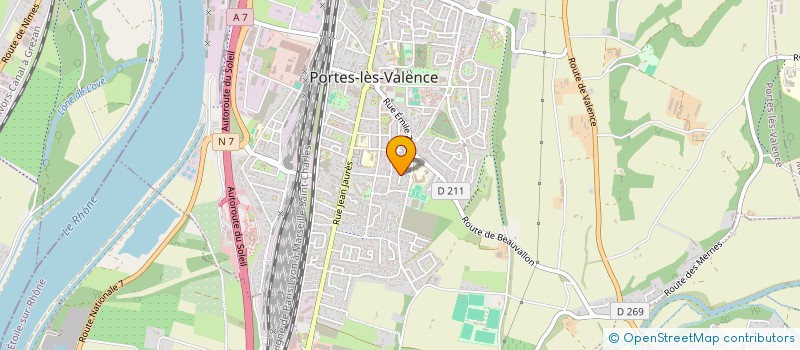 localisation de l'entreprise SCI PROPHOT  PORTES-LES-VALENCE