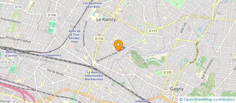 localisation de l'entreprise SCI PROPRE IMAGE à LE RAINCY