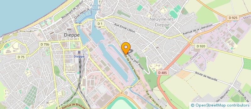 localisation de l'entreprise SCI PROPRETE DURAND REVILLE  DIEPPE