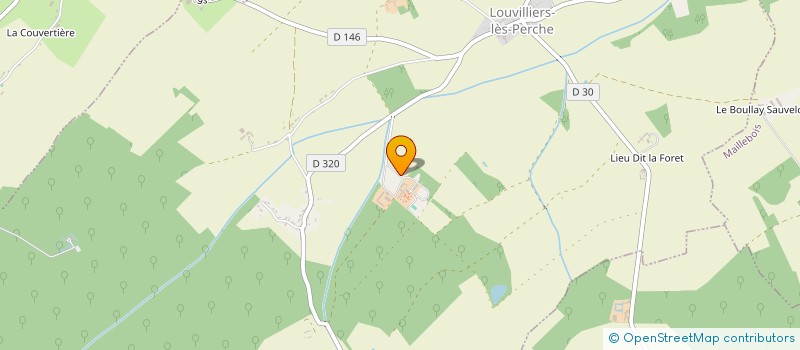 localisation de l'entreprise SCI PROPRIETE DE LA FORET à LOUVILLIERS-LES-PERCHE