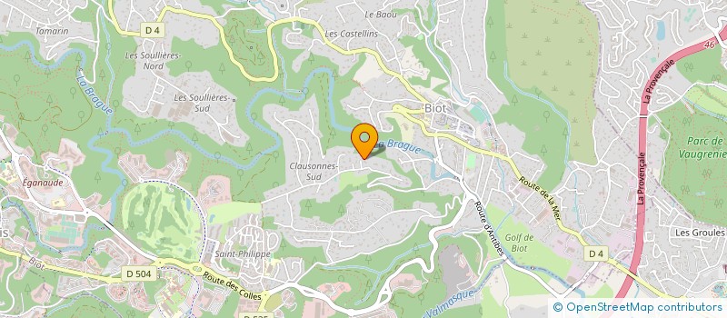 localisation de l'entreprise SCI PROPRIETE DES CLAUSONNES à BIOT