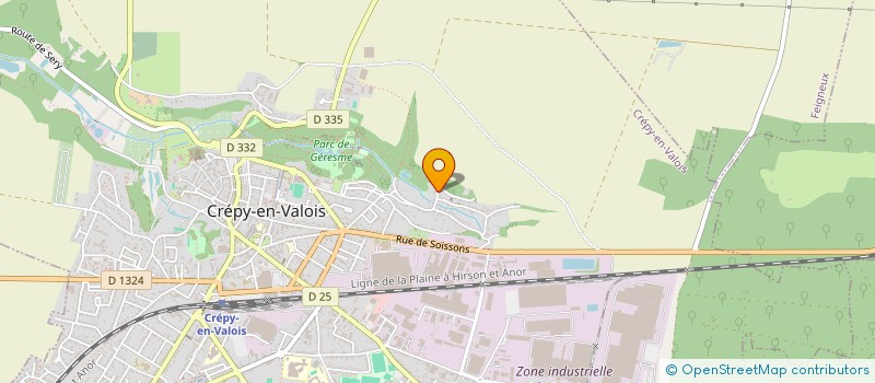 localisation de l'entreprise SCI PROSE  CREPY-EN-VALOIS