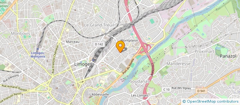 localisation de l'entreprise SCI PROSPER à LIMOGES
