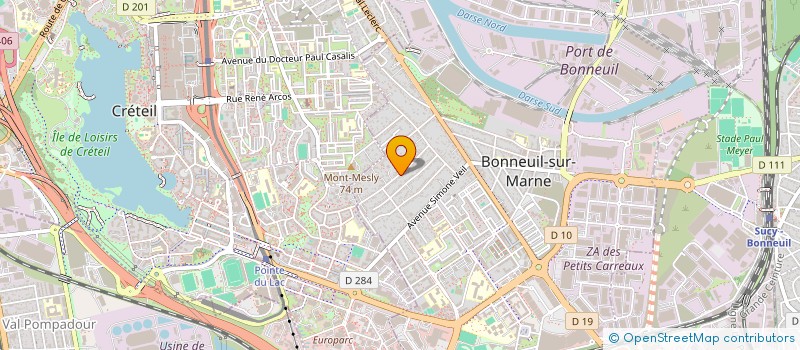 localisation de l'entreprise SCI PROSPER à BONNEUIL-SUR-MARNE