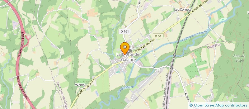 localisation de l'entreprise SCI PROSUM  SAINT-JEAN-DE-GALAURE