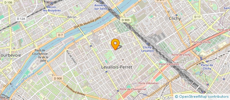 localisation de l'entreprise SCI PROTAIN VDT à LEVALLOIS-PERRET