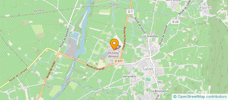 localisation de l'entreprise SCI PROTEA  SABLET