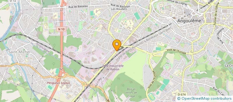 localisation de l'entreprise SCI PROTEVIR à ANGOULEME