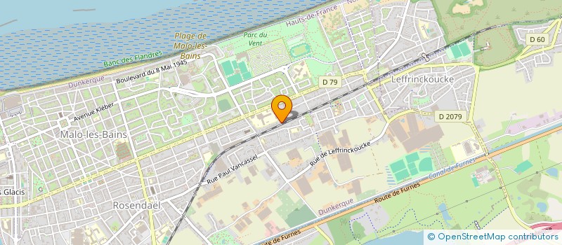 localisation de l'entreprise SCI PROTHELAB à DUNKERQUE