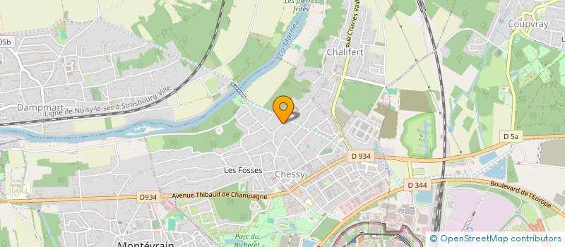 localisation de l'entreprise SCI PROTHIS  CHESSY