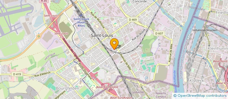 localisation de l'entreprise SCI PROTIS  SAINT-LOUIS