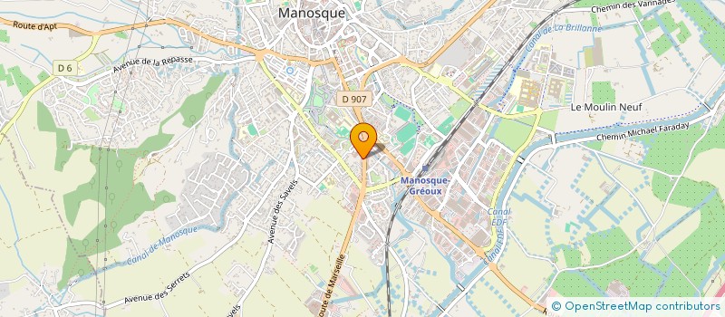 localisation de l'entreprise SCI PROTON FOUGEROLLES à MANOSQUE