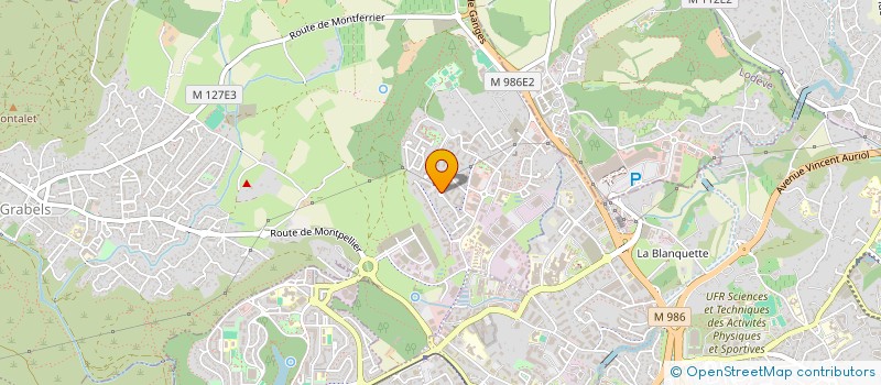 localisation de l'entreprise SCI PROU  GRABELS