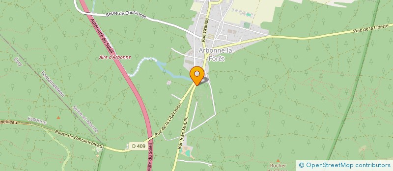 localisation de l'entreprise SCI PROUDHON  ARBONNE-LA-FORET