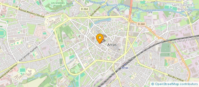 localisation de l'entreprise SCI PROUST à ARRAS