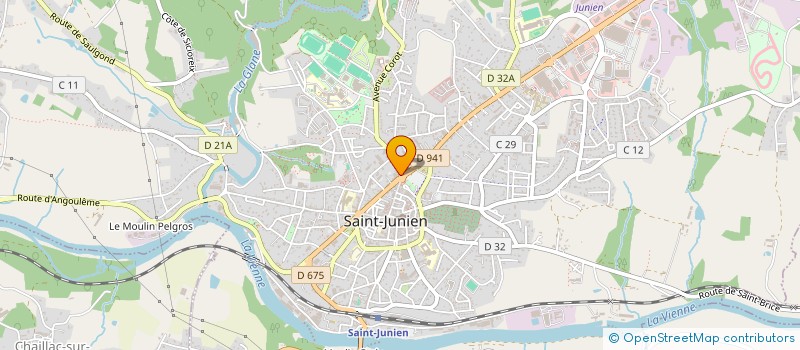 localisation de l'entreprise SCI PROUST BAGUR  SAINT-JUNIEN