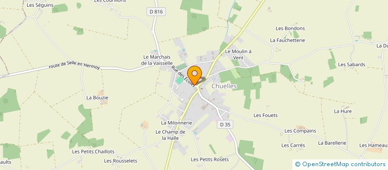 localisation de l'entreprise SCI PROUST & CIE  CHUELLES