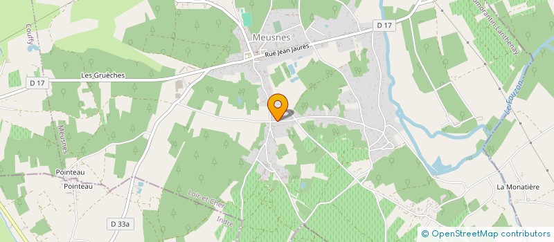 localisation de l'entreprise SCI PROUVEUR  MEUSNES