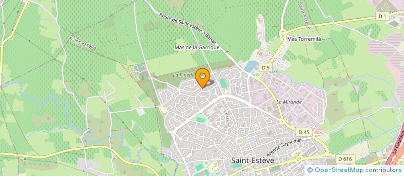 localisation de l'entreprise SCI PROVAN  SAINT-ESTEVE