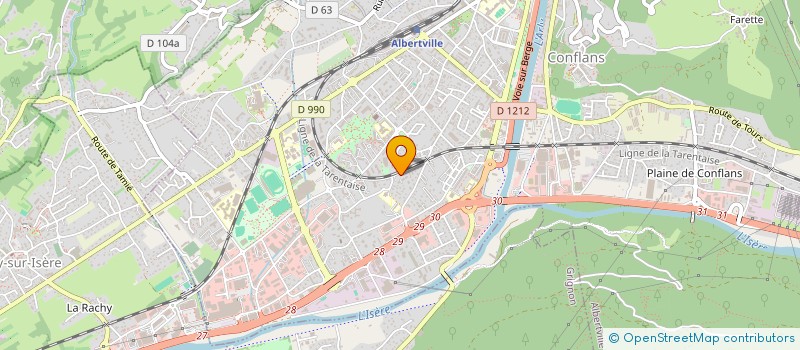 localisation de l'entreprise SCI PROVENCALPES  ALBERTVILLE