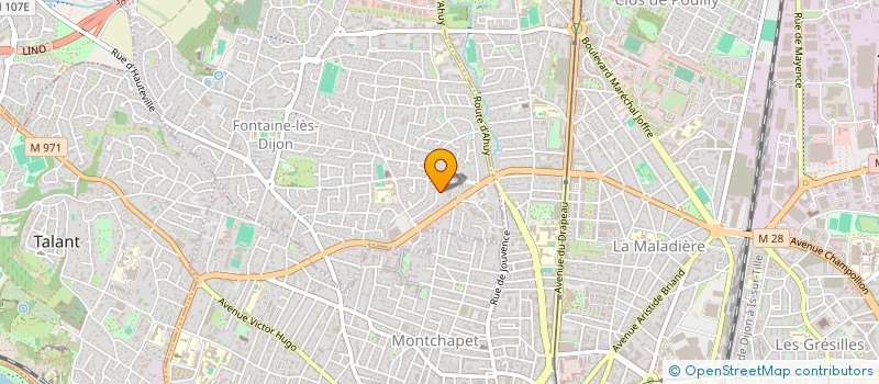 localisation de l'entreprise SCI PROVENCE  FONTAINE-LES-DIJON