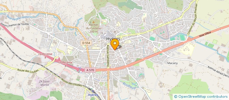 localisation de l'entreprise SCI PROVENCE à HYERES