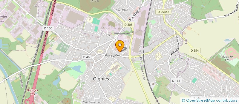 localisation de l'entreprise SCI PROVENCE  OIGNIES