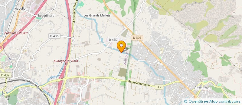 localisation de l'entreprise SCI PROVENCE à AUBAGNE