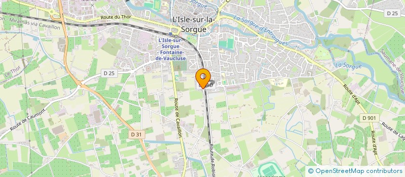 localisation de l'entreprise SCI PROVENCE  L'ISLE-SUR-LA-SORGUE