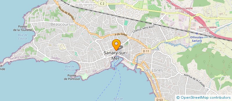 localisation de l'entreprise SCI PROVENCE MEDITERRANEE à SANARY-SUR-MER