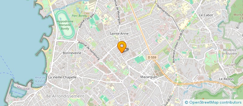 localisation de l'entreprise SCI PROVENCE SUD MEDIT IMMOB à MARSEILLE