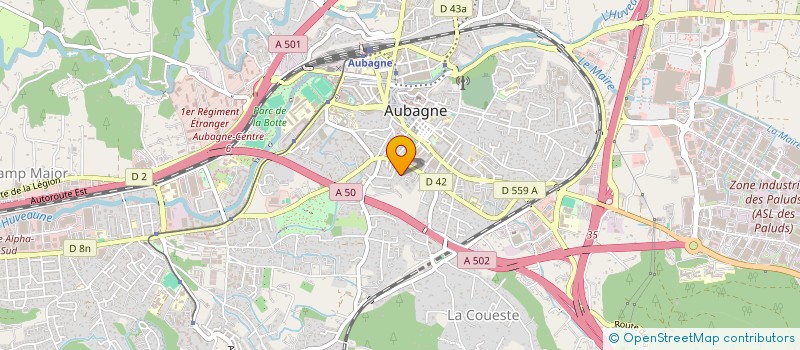 localisation de l'entreprise SCI PROVENCIOU  AUBAGNE