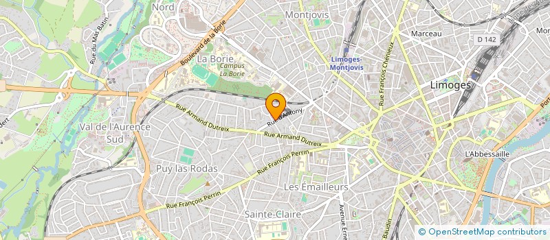 localisation de l'entreprise SCI PROVETENA à LIMOGES