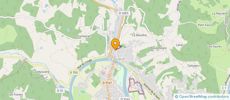 localisation de l'entreprise SCI PROVIDENCE  LE BUGUE