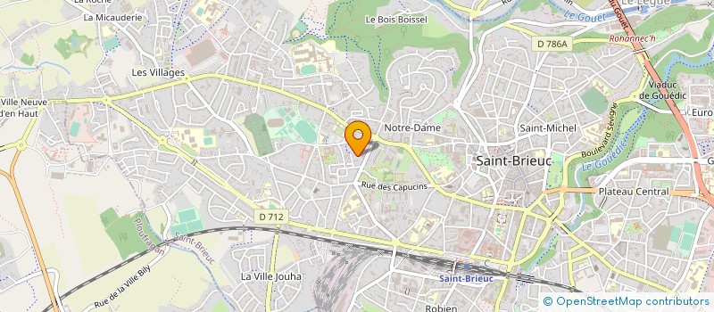 localisation de l'entreprise SCI PROXIMITE à SAINT-BRIEUC