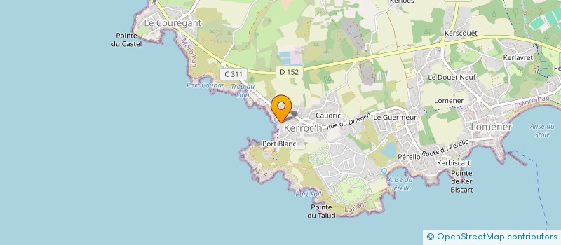 localisation de l'entreprise SCI PRR KERROCH à PLOEMEUR