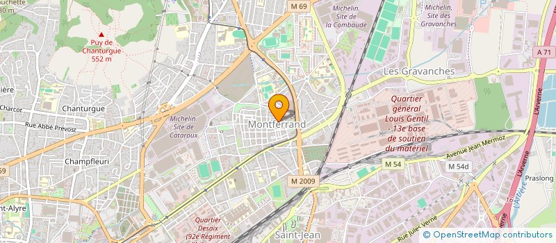 localisation de l'entreprise SCI PRUDENCE BESSAC  CLERMONT-FERRAND