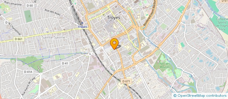 localisation de l'entreprise SCI PRUDON à TROYES