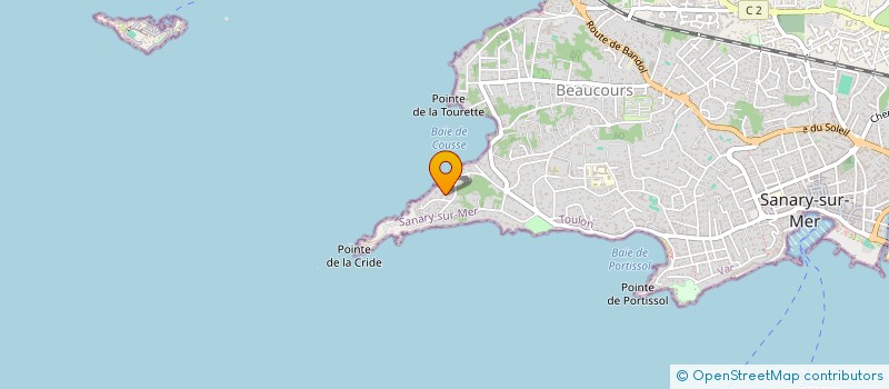 localisation de l'entreprise SCI PRUGINA à SANARY-SUR-MER