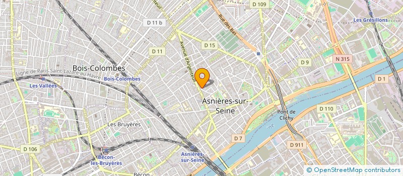 localisation de l'entreprise SCI PRUNA à ASNIERES-SUR-SEINE