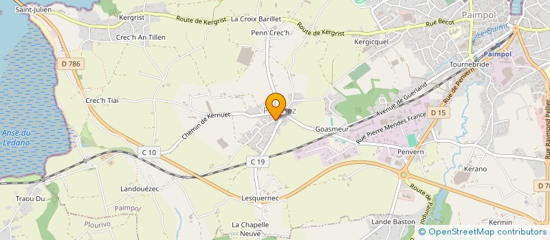 localisation de l'entreprise SCI PRUNBAPT  PAIMPOL