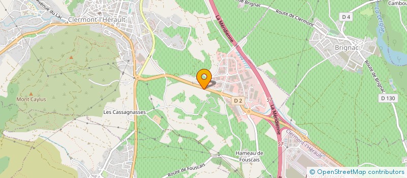 localisation de l'entreprise SCI PRUNE  CLERMONT L HERAULT